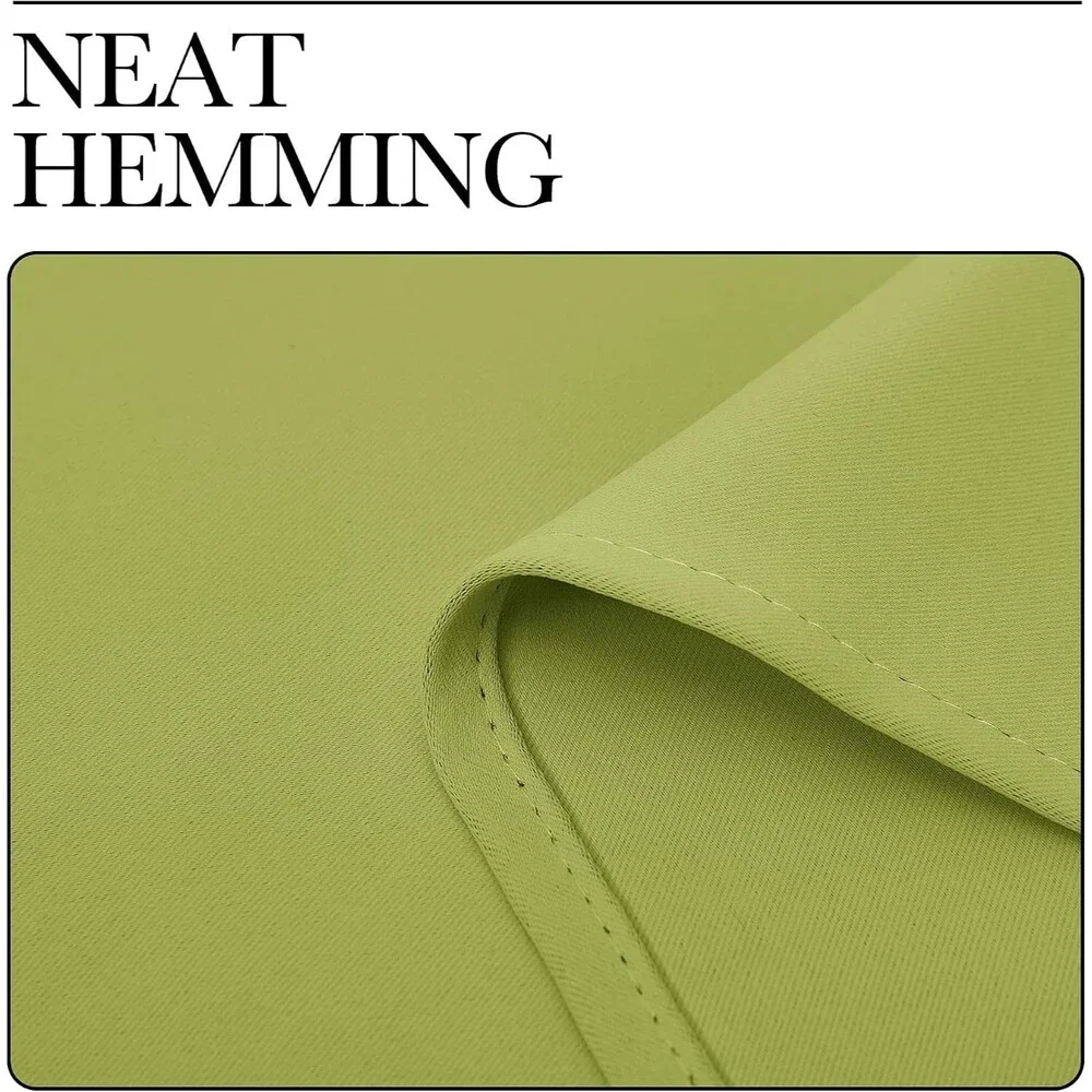 NICETOWN Grass Green Blackout Curtains 52x95 Set of 2 Window Panels 84